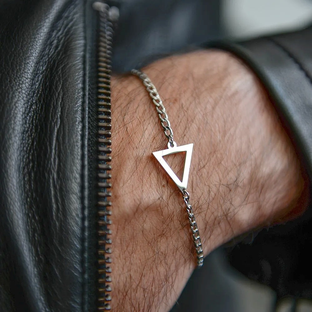 Geometric Stainless Steel Bracelet