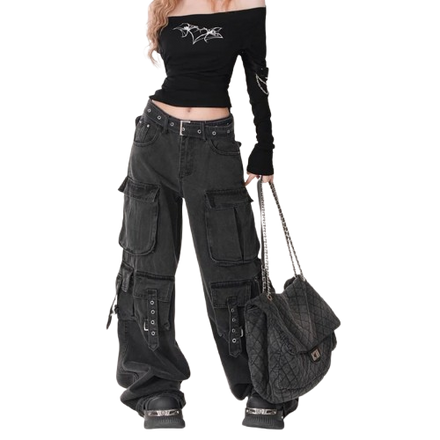 Straight-leg Relaxed-fit Workwear Denim Jeans